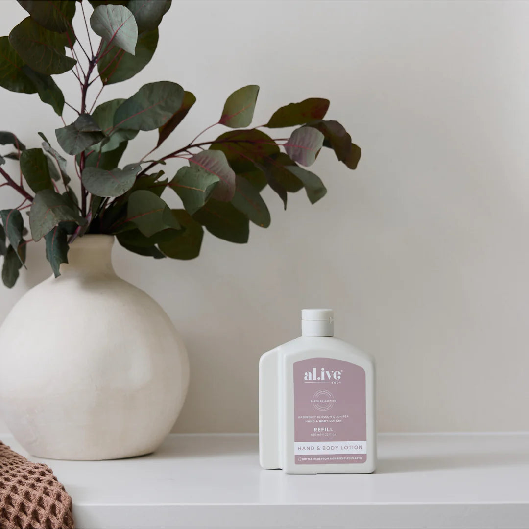 Raspberry Blossom & Juniper 650ml Lotion Refill