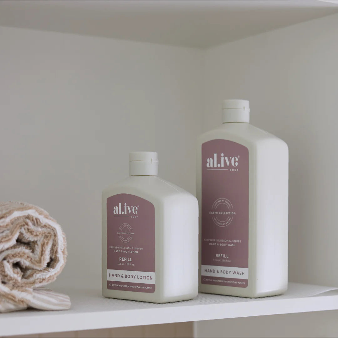 Raspberry Blossom & Juniper 650ml Lotion Refill