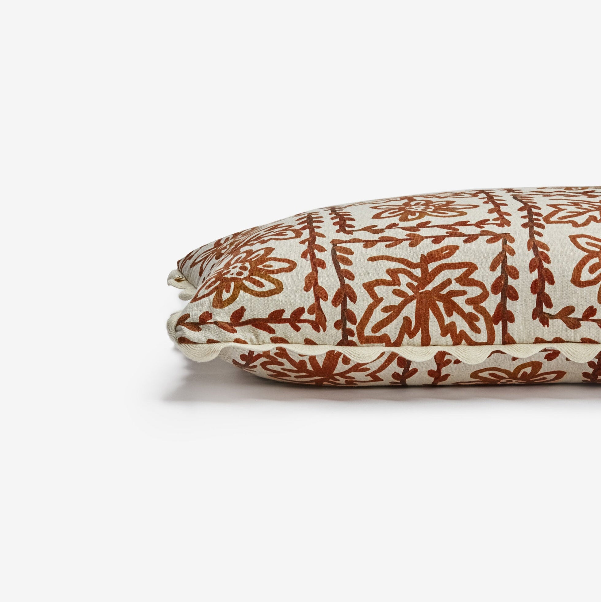 Daisy Hazelnut Linen Cushion