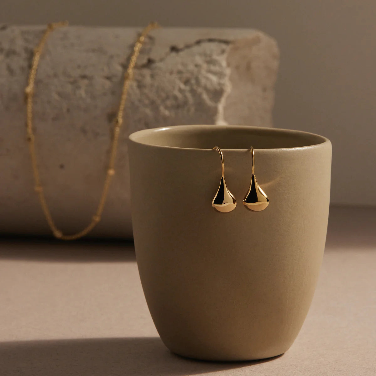 Baby Tears Earrings | Gold