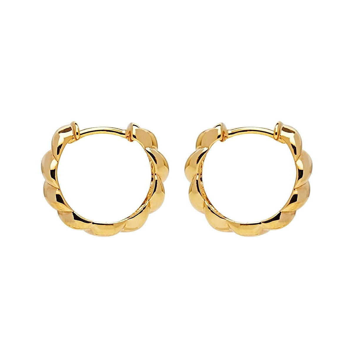 Twist Huggie Earring  | Gold