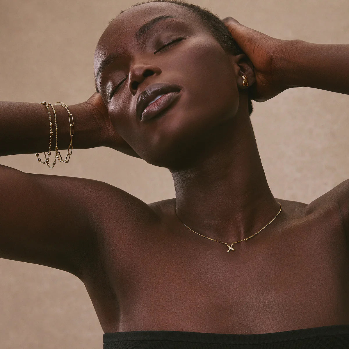 Bisous Necklace | Gold