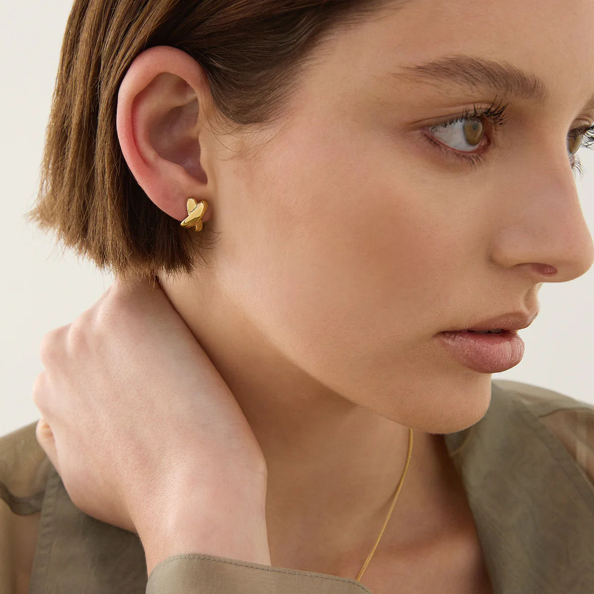 Bisous Studs | Gold