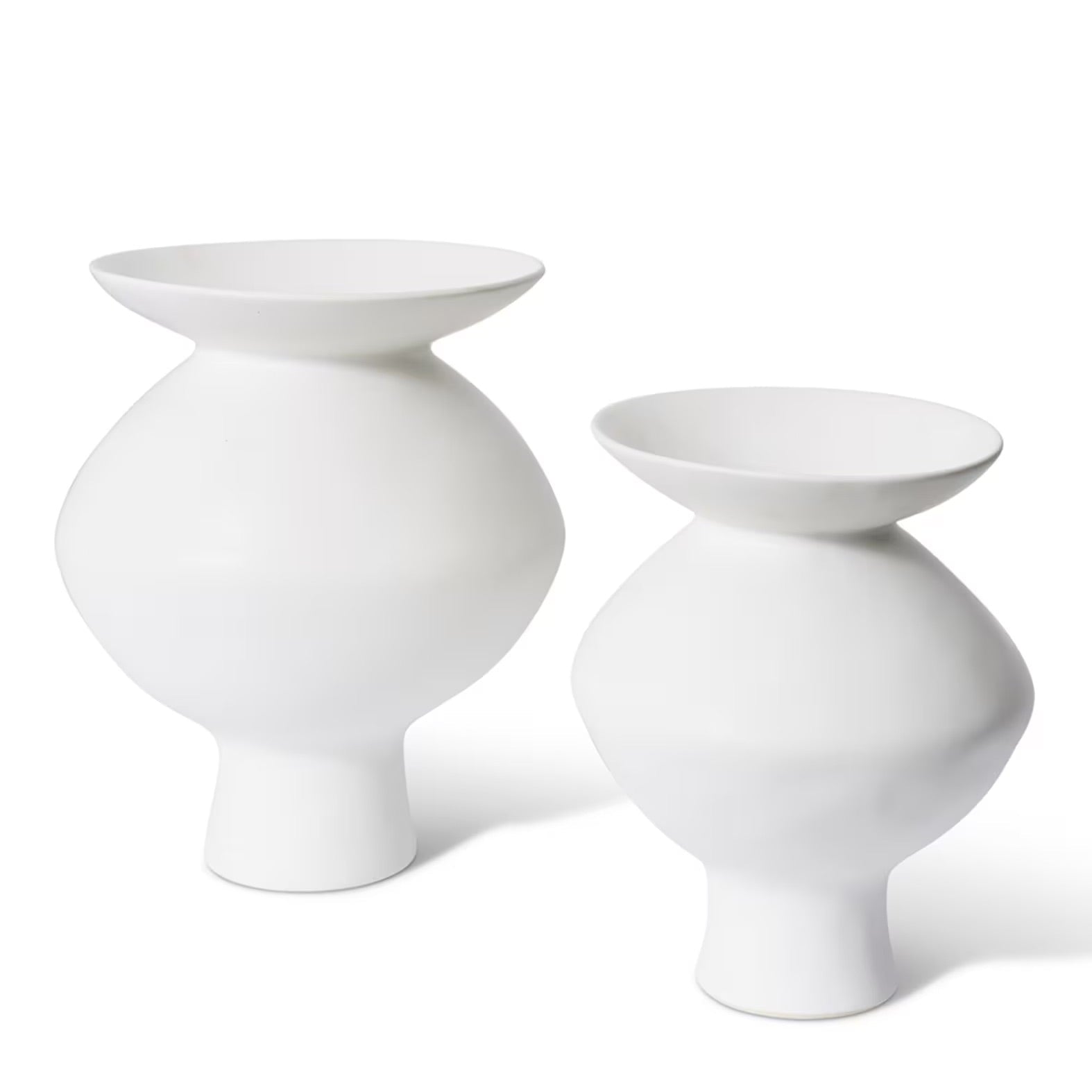 Elme Living Nakano Flared White Vase 2