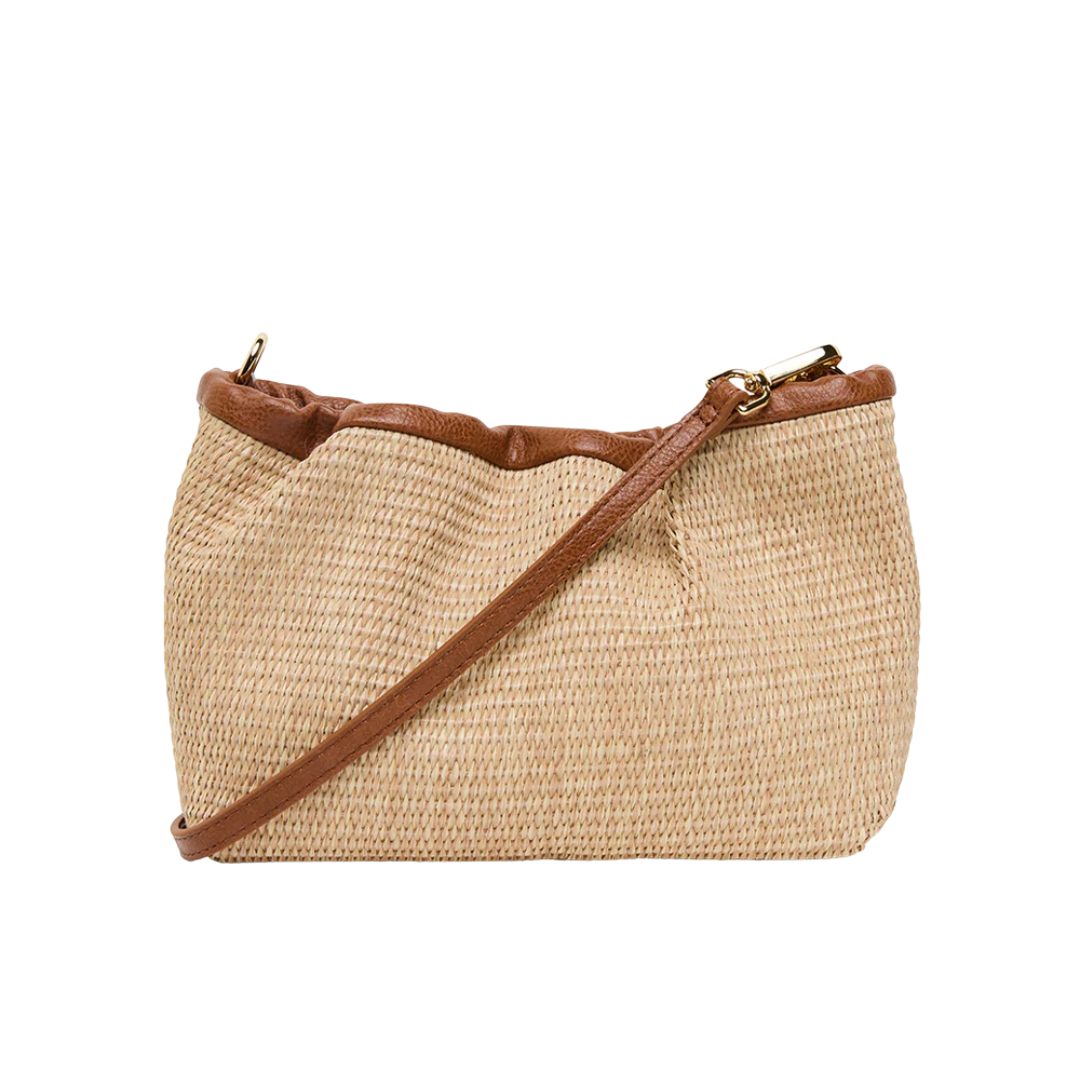 Monty Xbody Bag | Tan Natural Weave