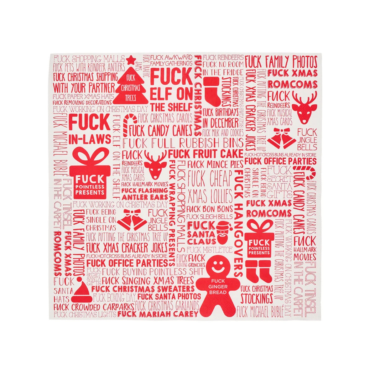F**k Christmas Paper Napkin | 20 Pack