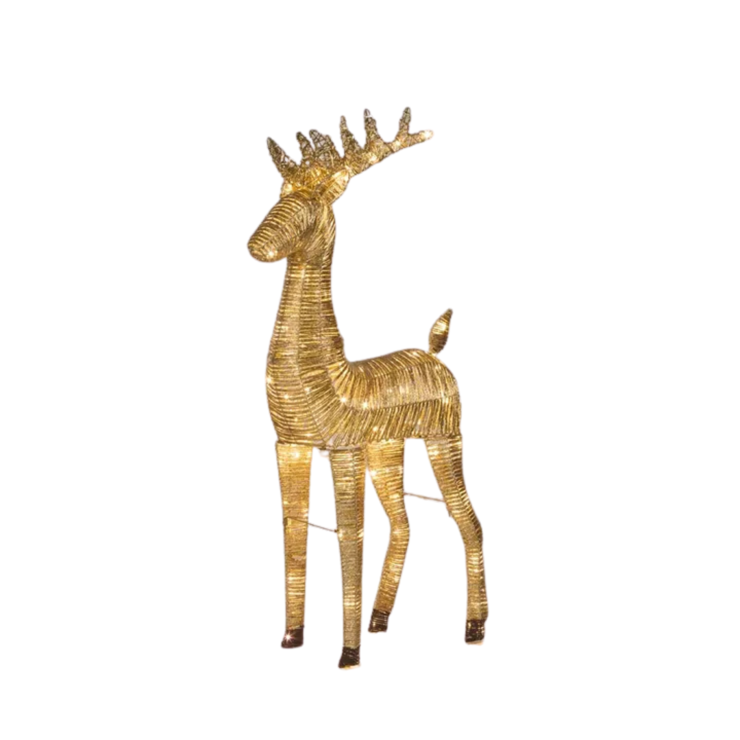 Gold Fawn Light Up Reindeer