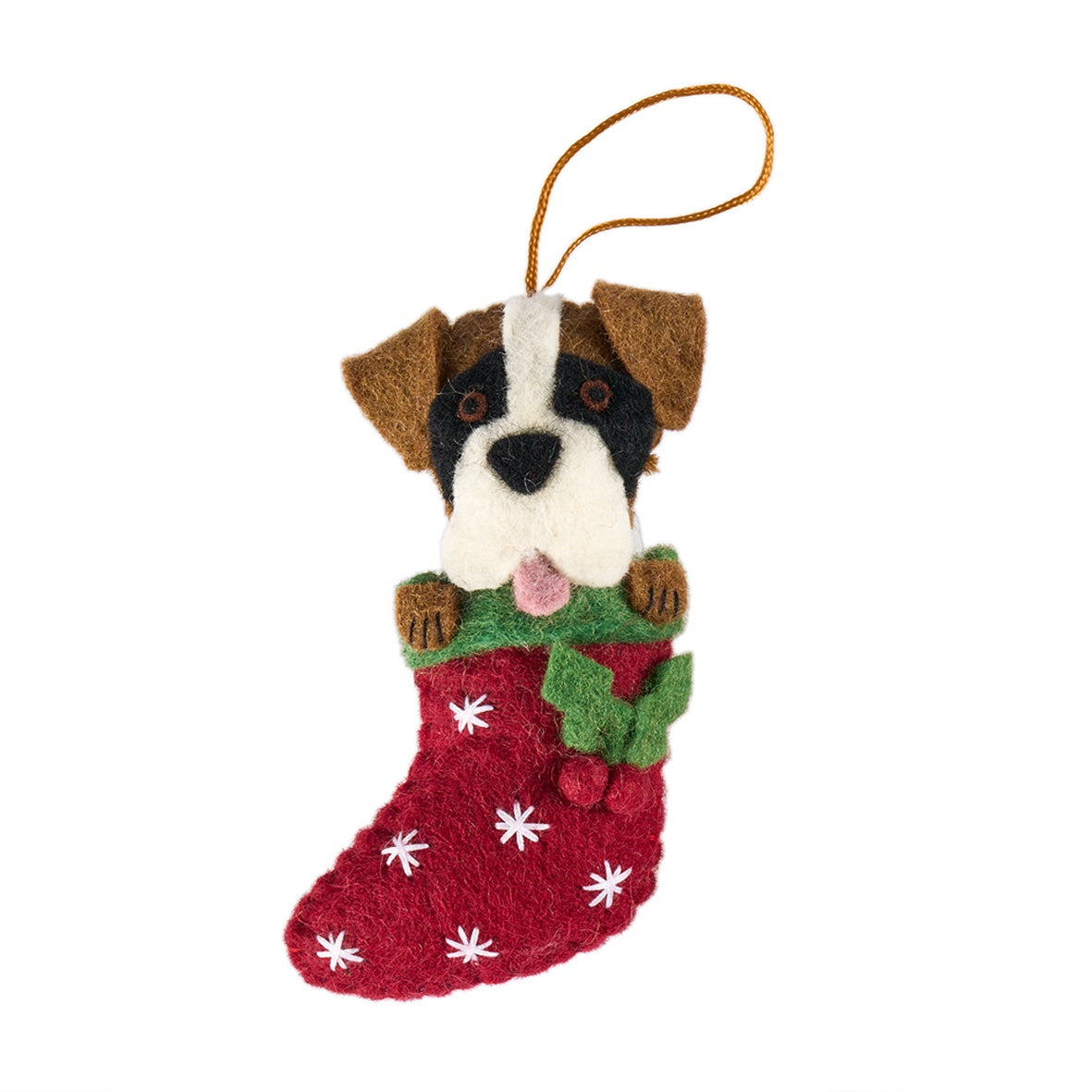 French Bulldog in Stocking Christmas Ornament