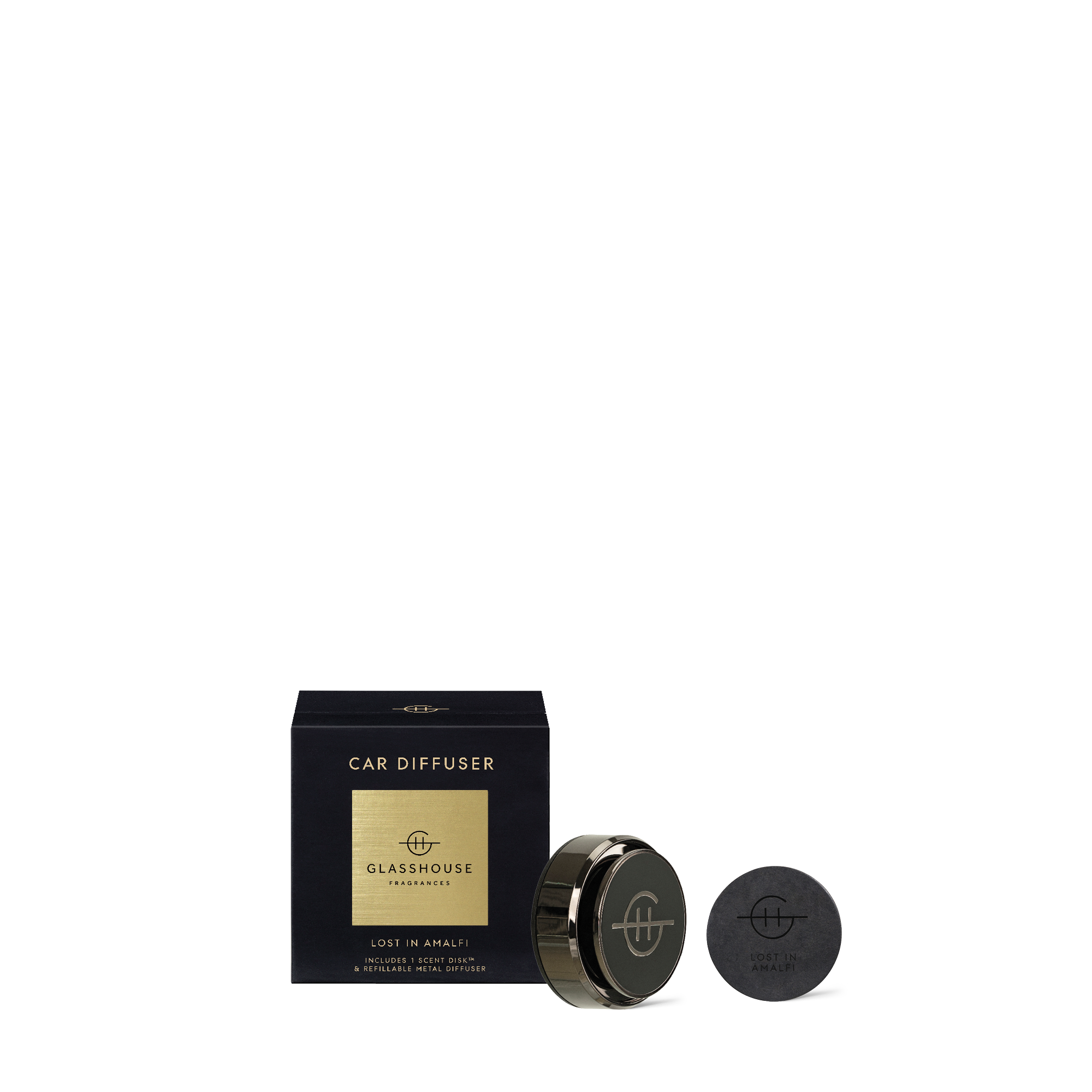 Lost In Amalfi Black Car Diffuser
