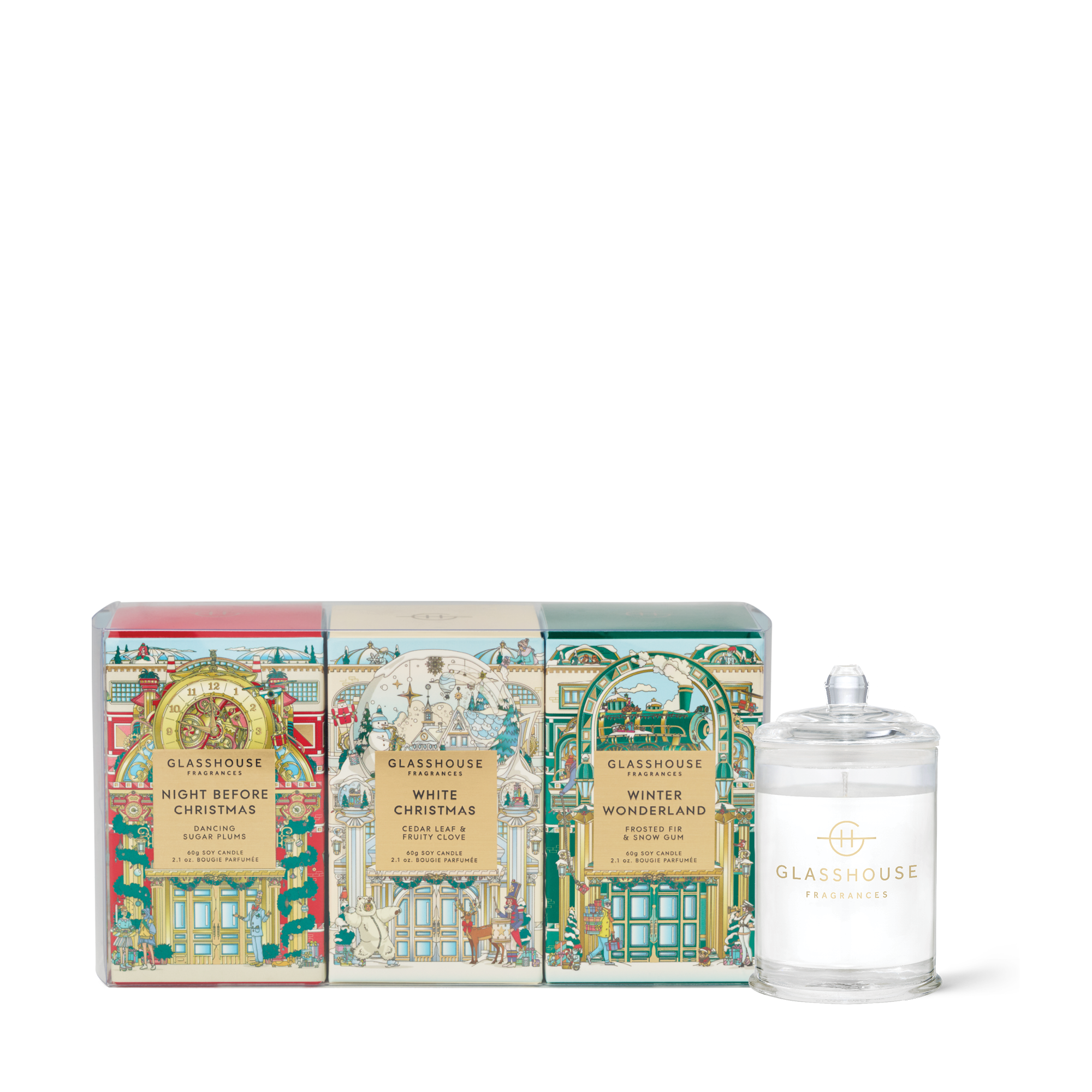 Christmas Trio | Winter Wonderland, Night Before Christmas, White Christmas 60g Candle