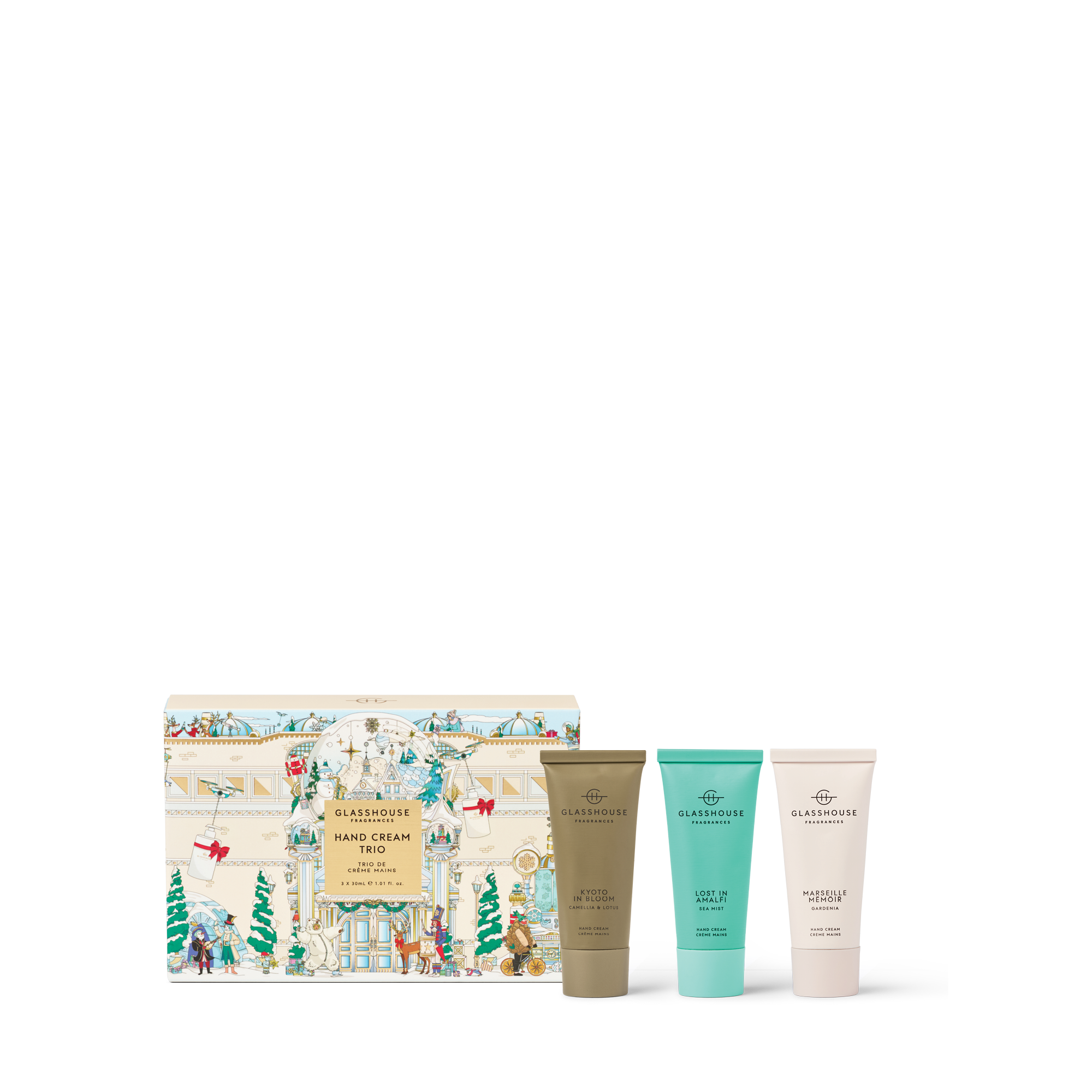 Hand Cream Trio | Kyoto, Amalfi, Marseille 30ml Hand Cream