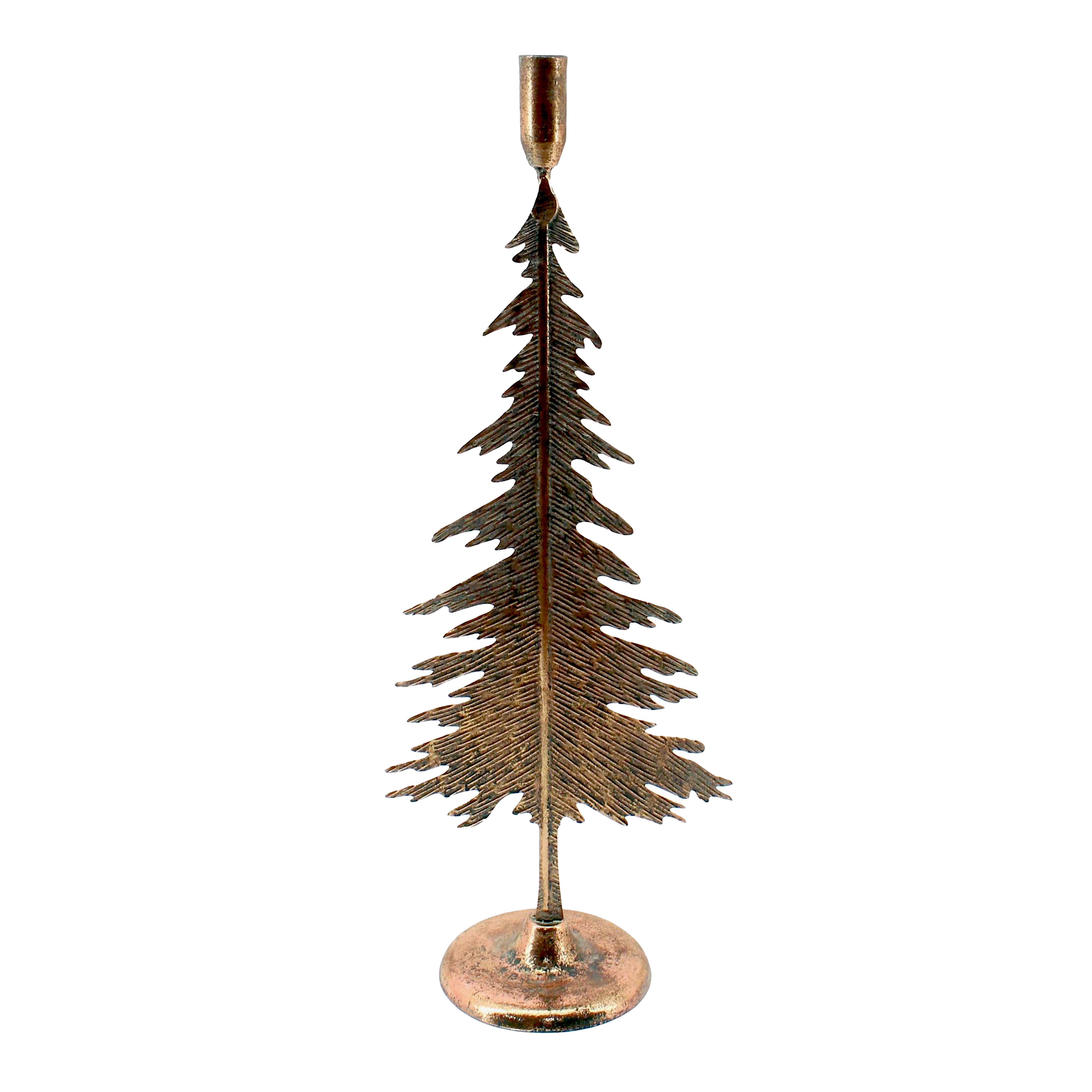 Gold Metal Tree Taper Holder | Large