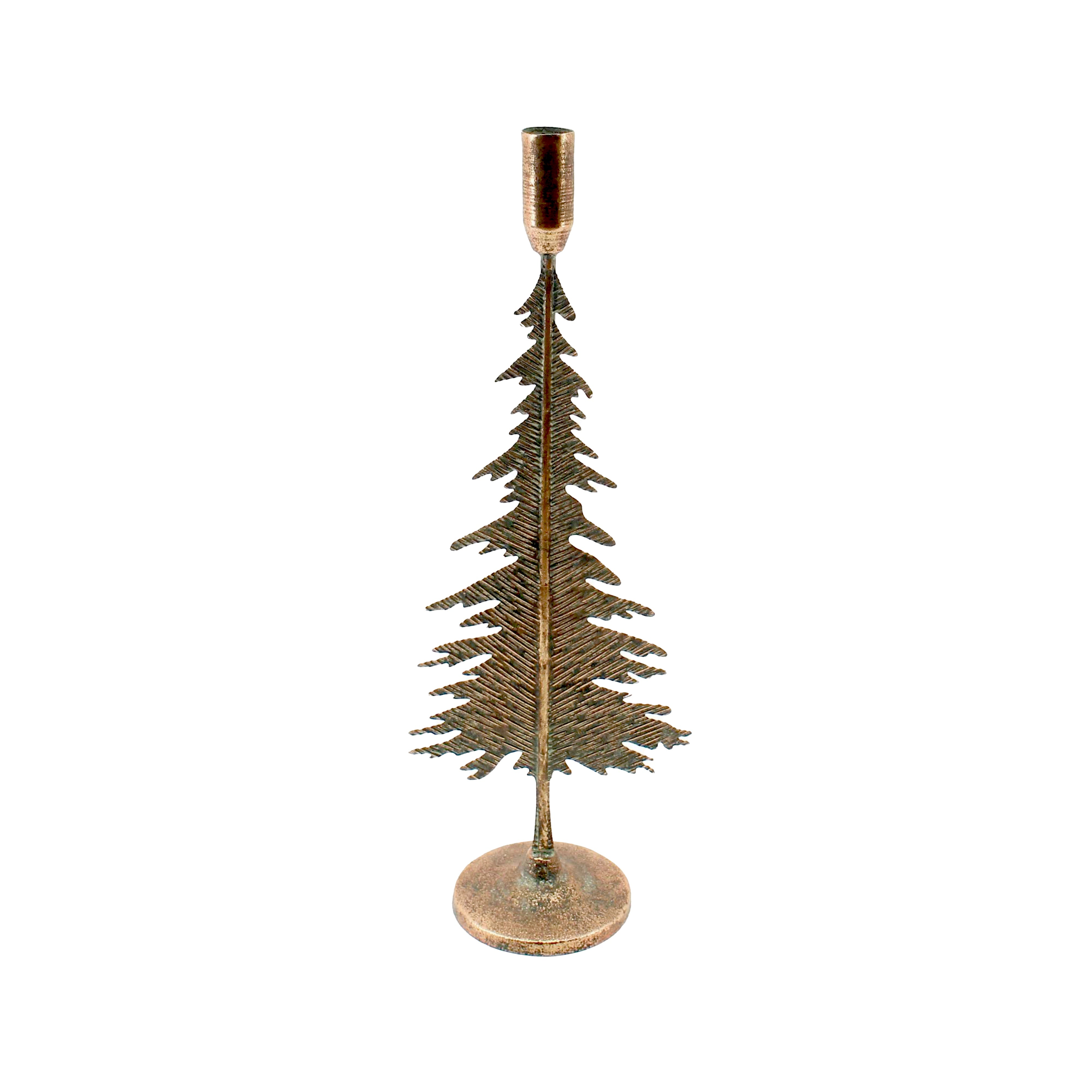 Gold Metal Tree Taper Holder | Small