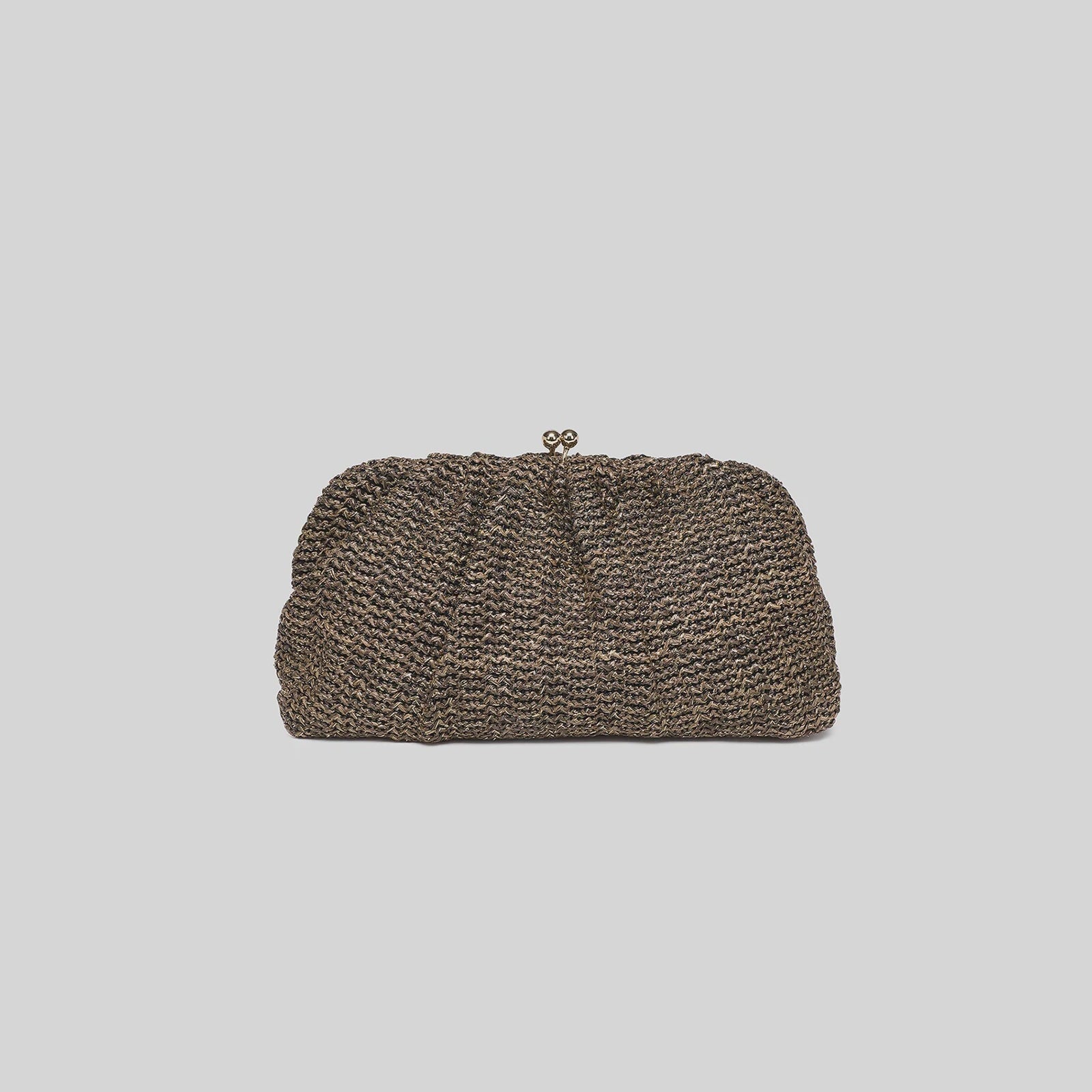 Goldie Clutch | Raffia Chocolate