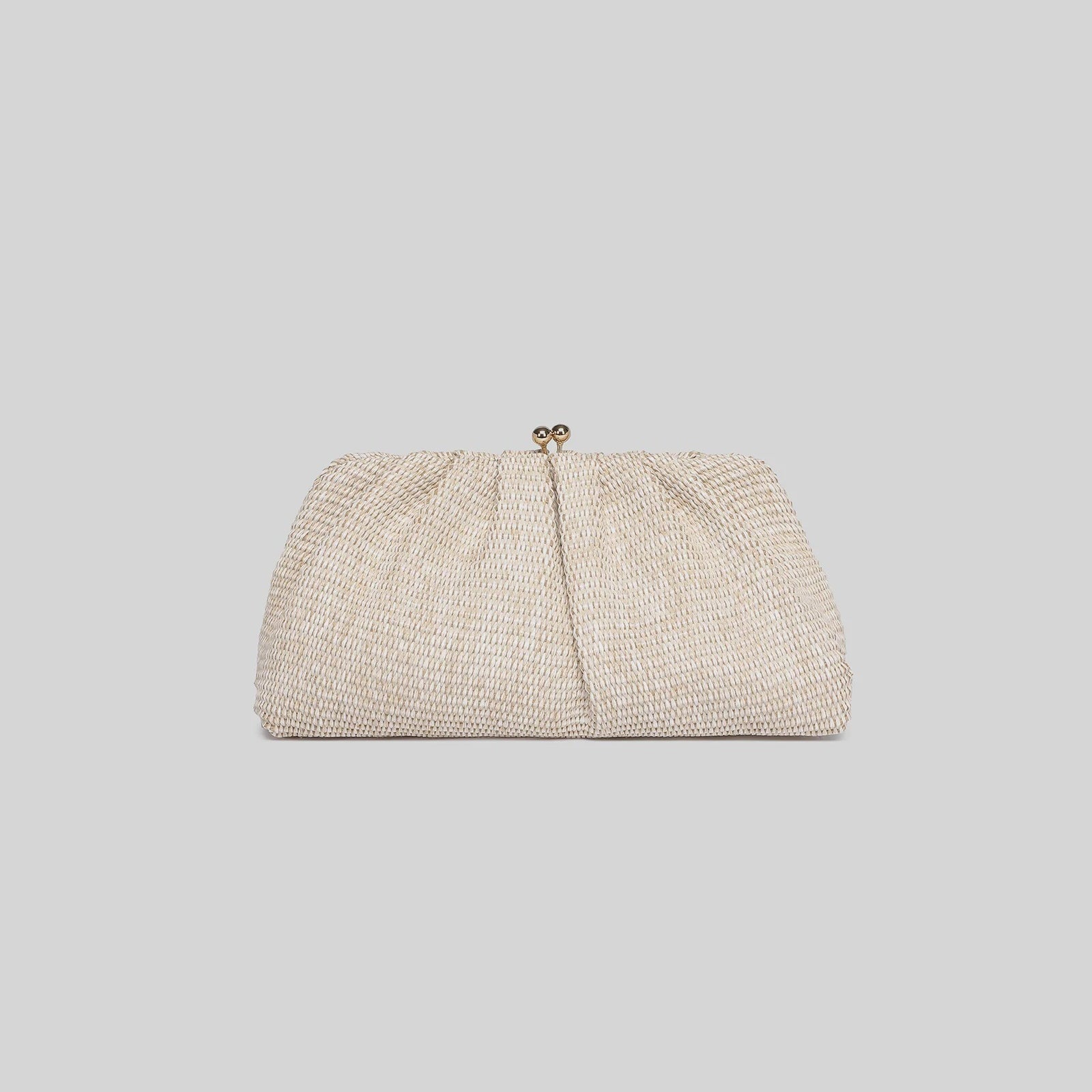 Goldie Clutch | Raffia Vanilla