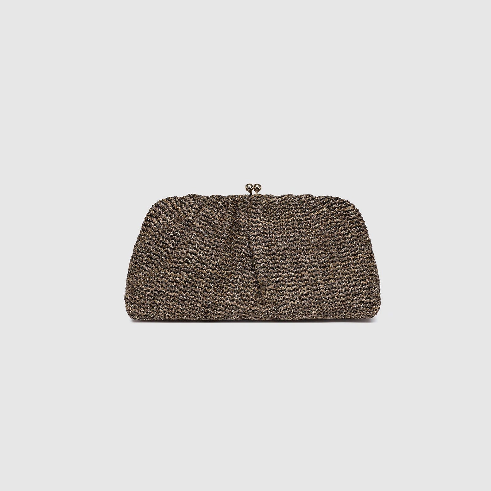 Goldie Clutch | Raffia Chocolate