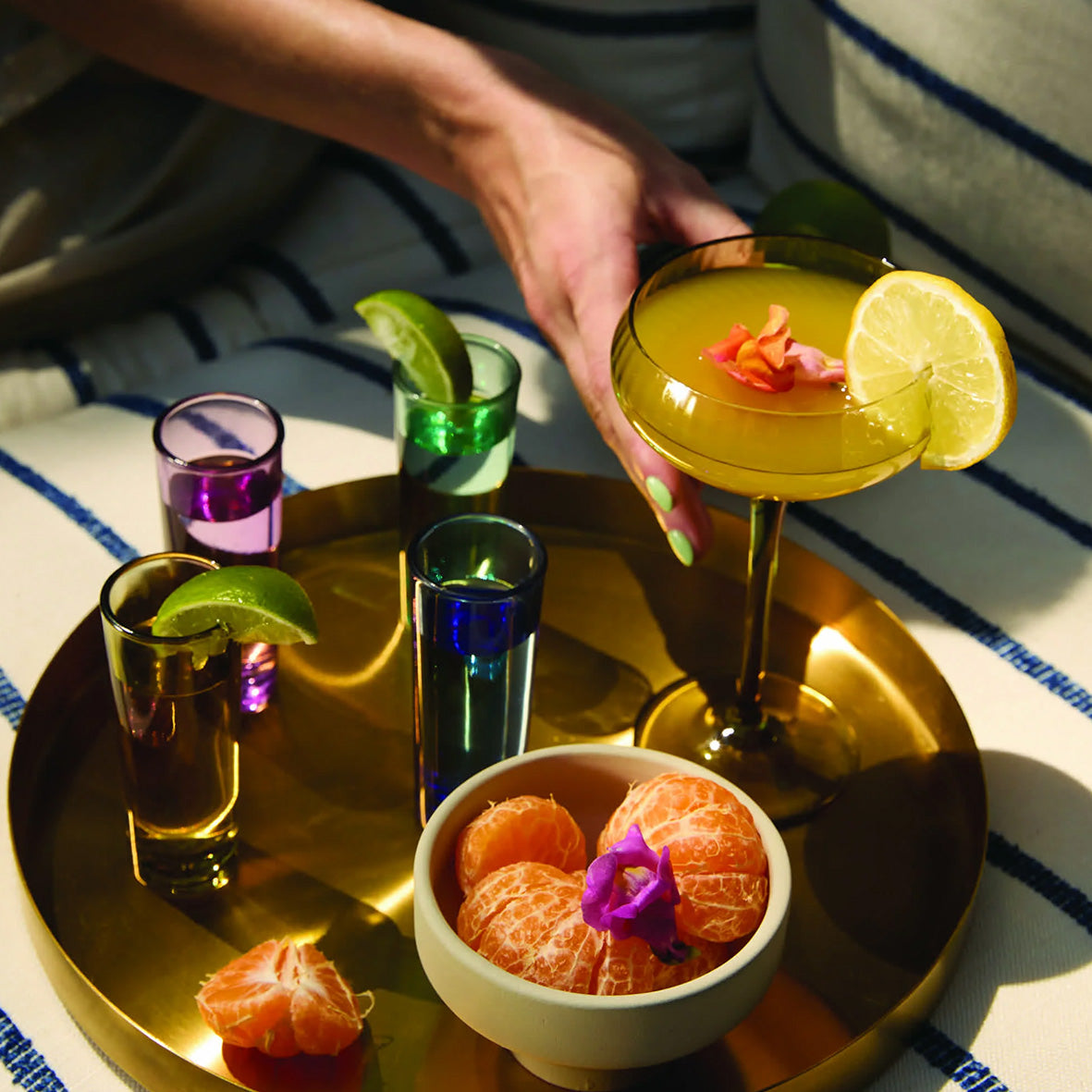 The Gracie Set of 4 Shot Glasses | Assorted Colours