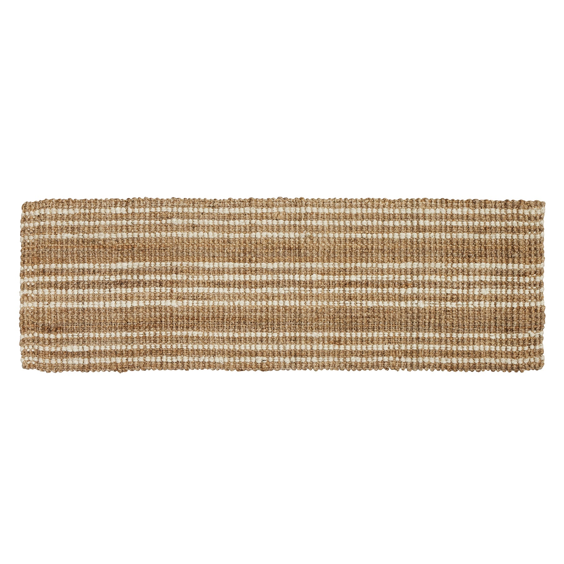 Julien Jute Floor Runner | Natural + White