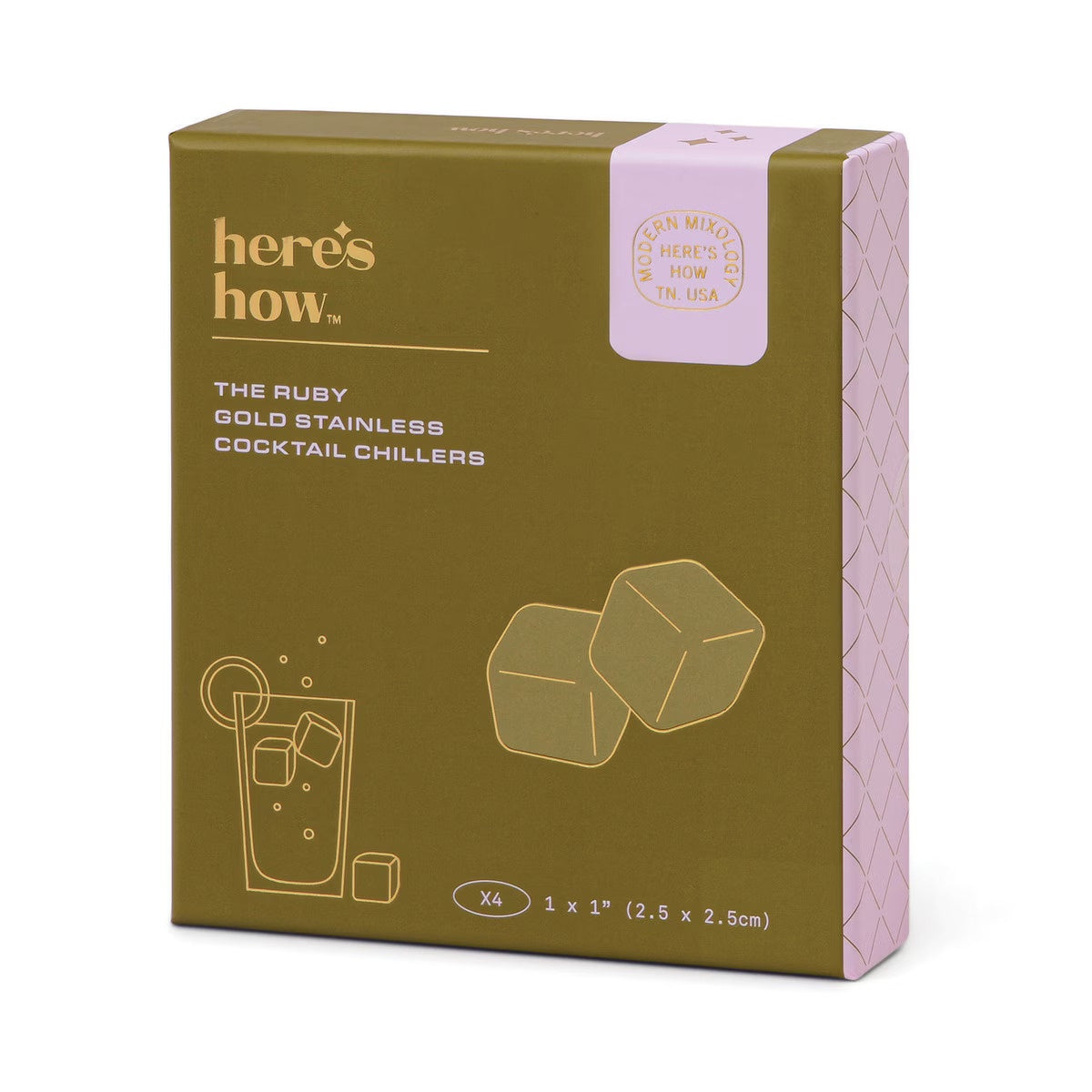 The Ruby Gold Cocktail Chillers | Set of 4