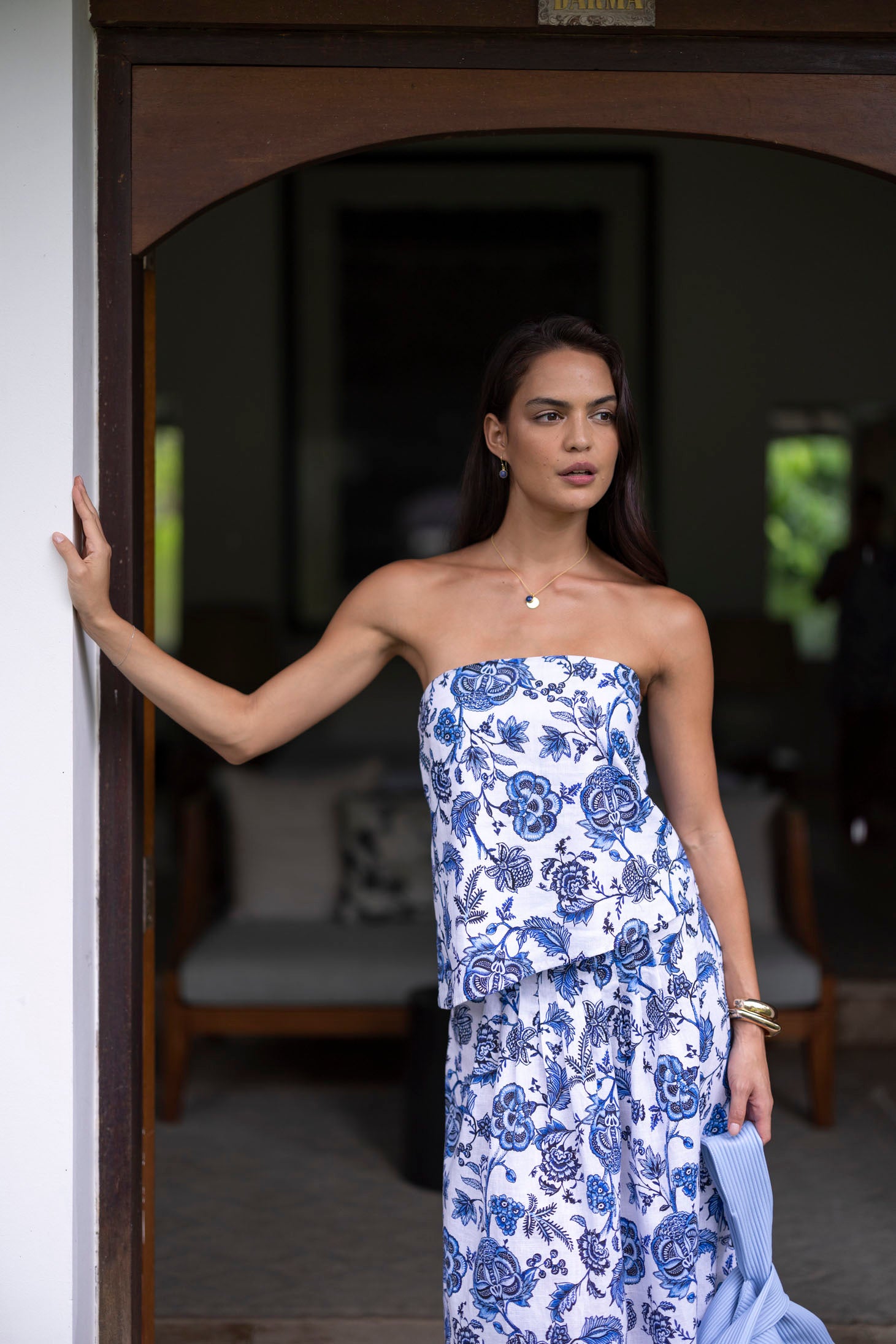 Le Jardin Strapless Top | Jardn Print