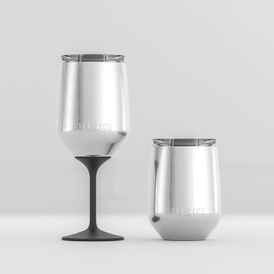Huski Wine Tumbler | Brushed Stainless