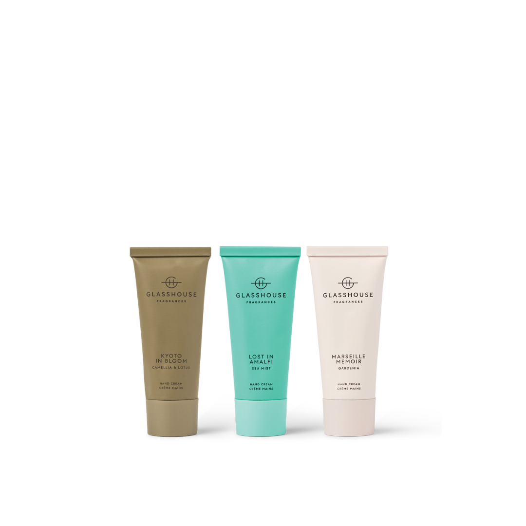 Hand Cream Trio | Kyoto, Amalfi, Marseille 30ml Hand Cream