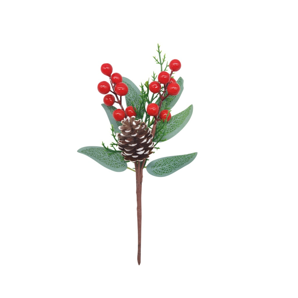 Holly Berry Pine w/Acorn