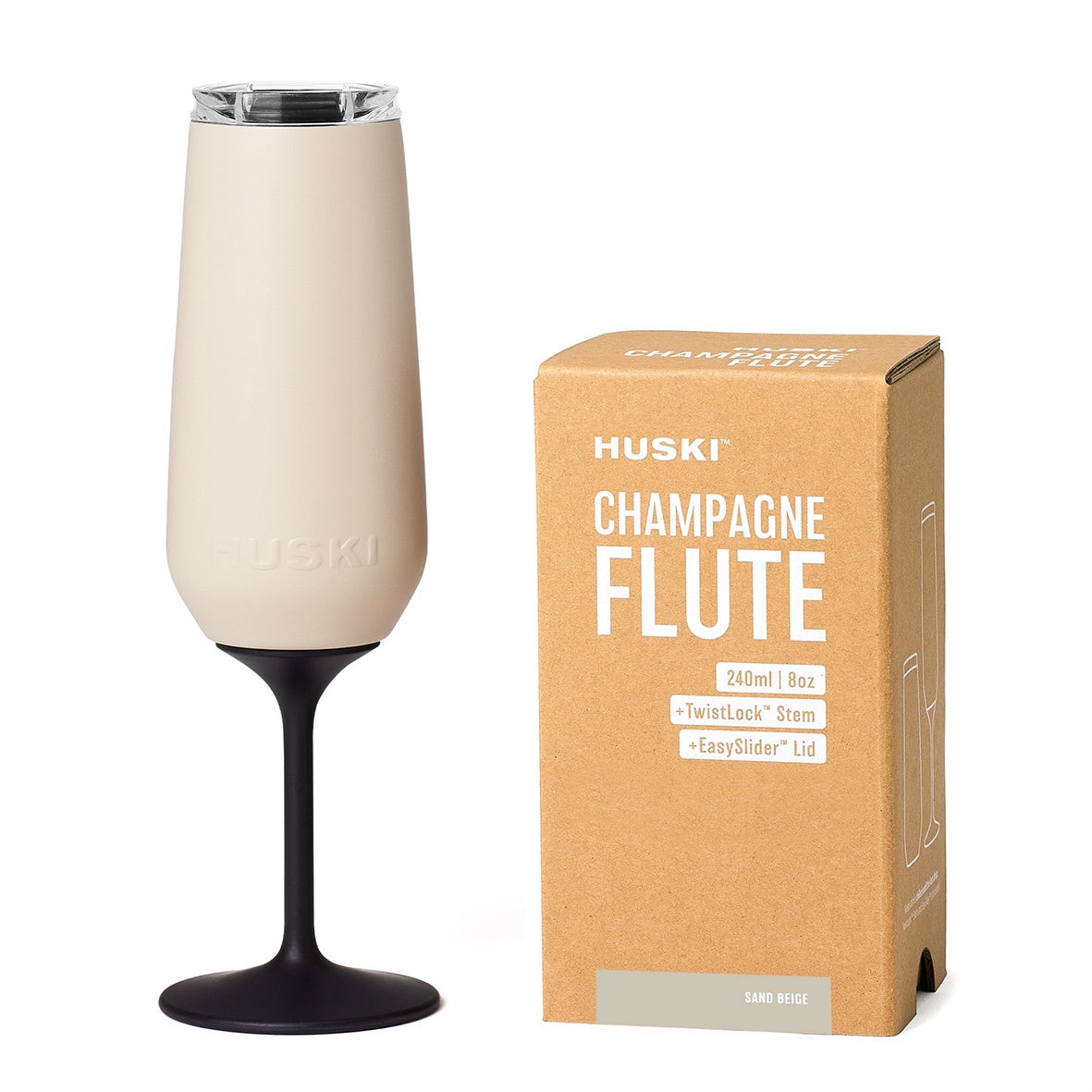 Huski Champagne Flute | Sand Beige