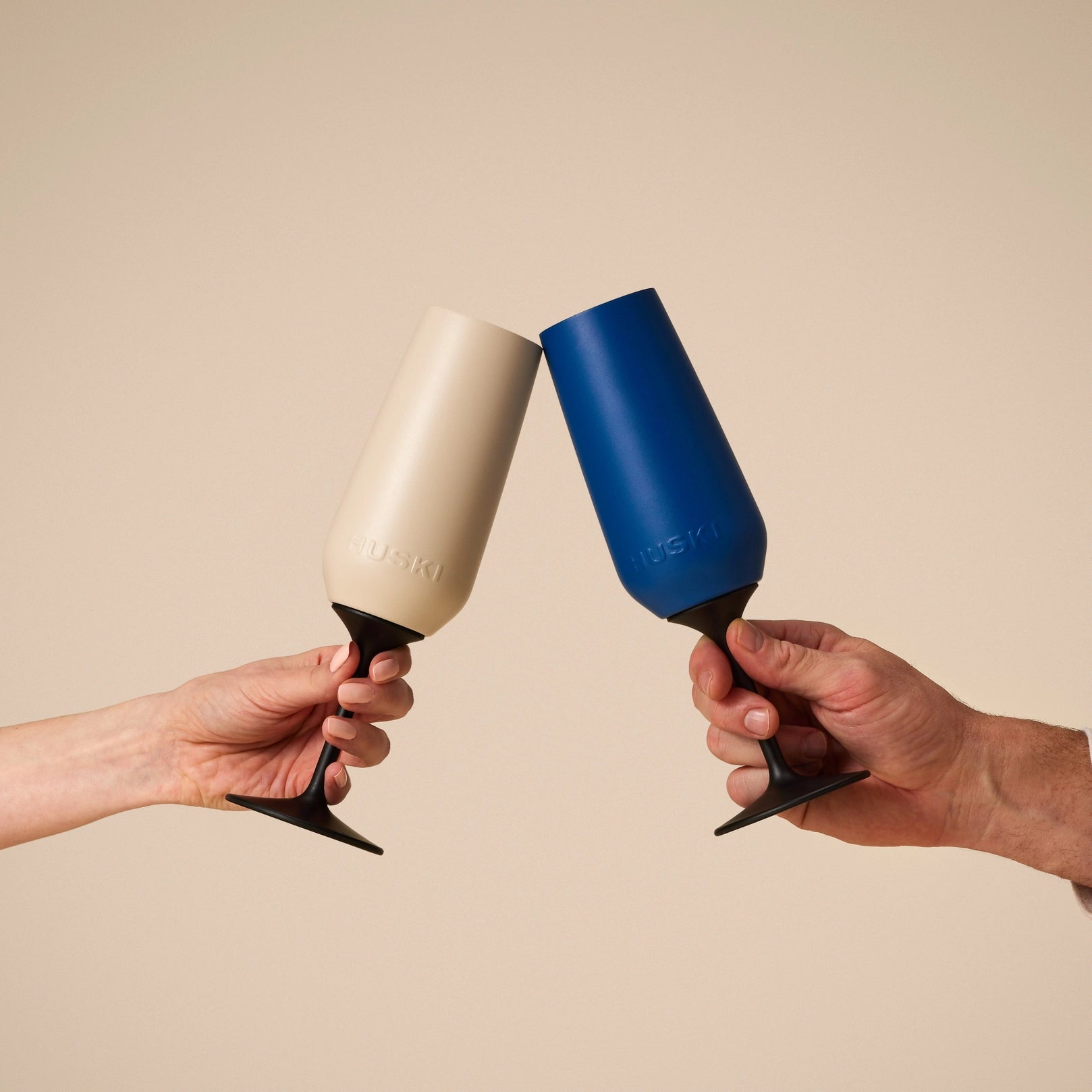 Huski Champagne Flute | Sand Beige
