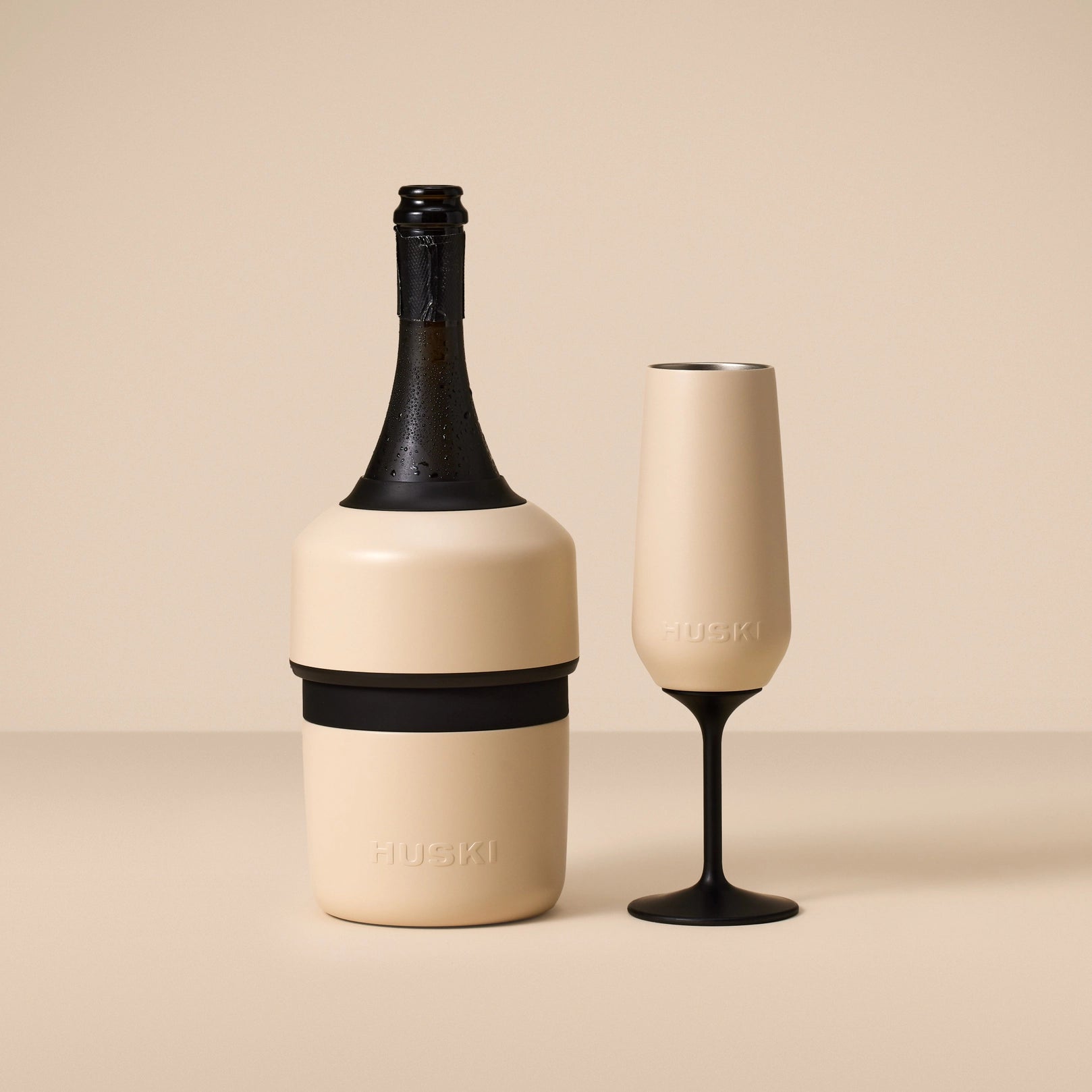 Huski Champagne Flute | Sand Beige