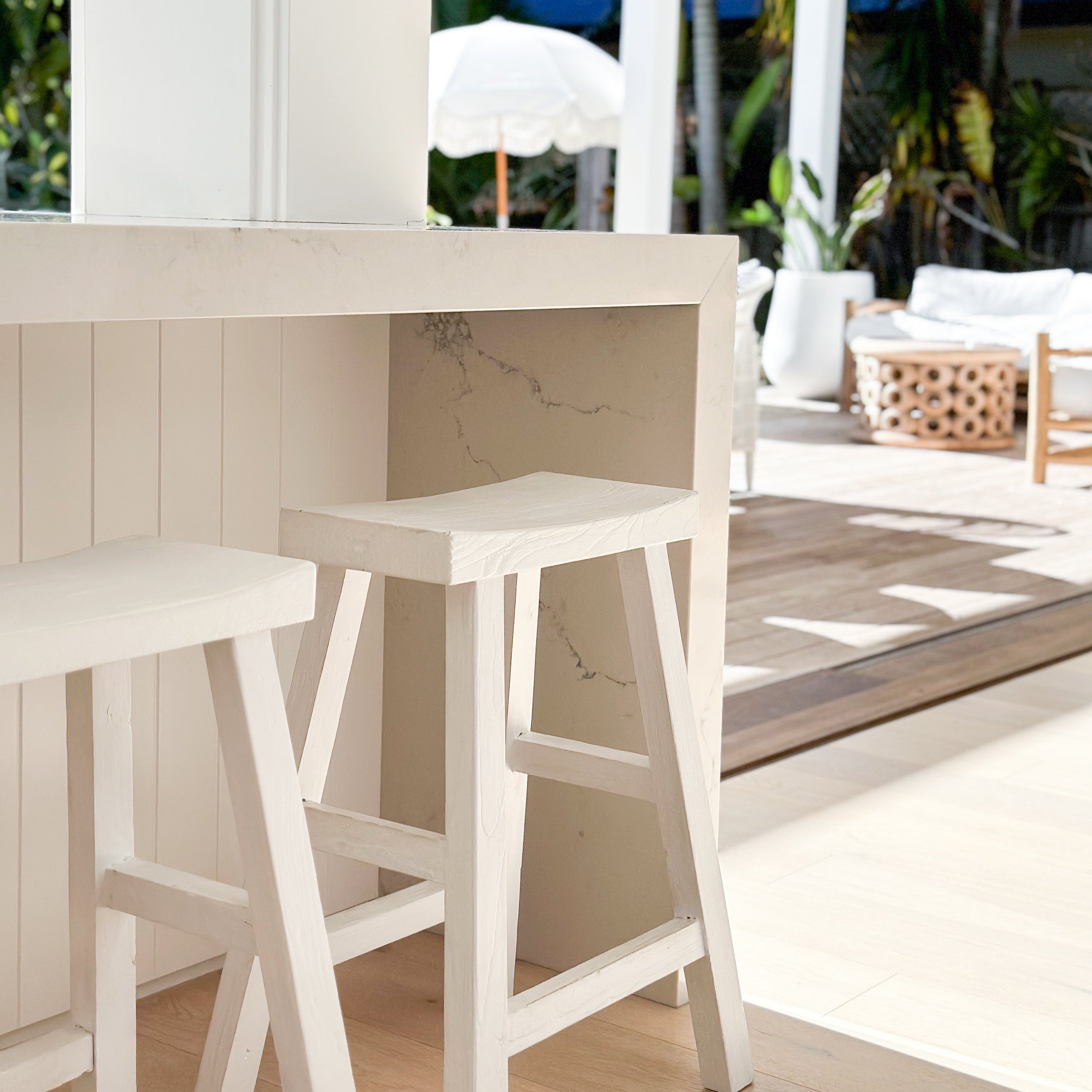 Shanghai Stool White
