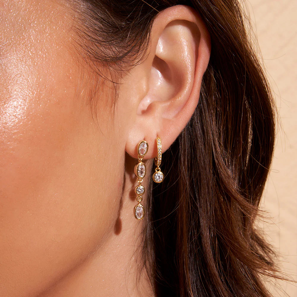 Isadora Stone Earrings | Gold