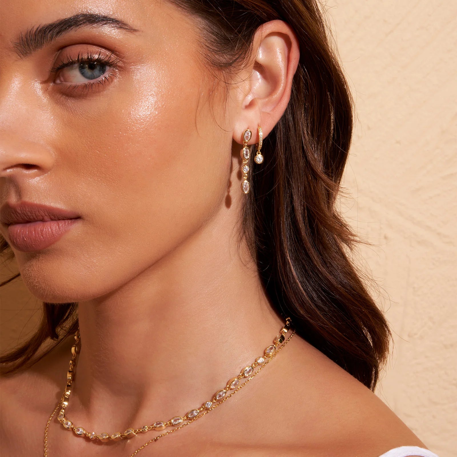 Isadora Stone Earrings | Gold
