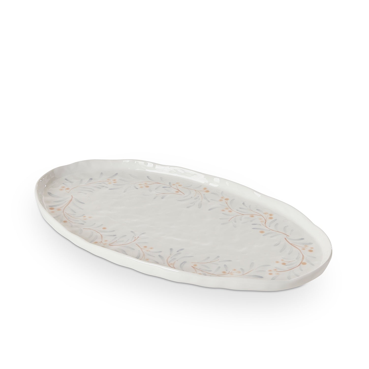 Juniper Hand Painter Oval Platter