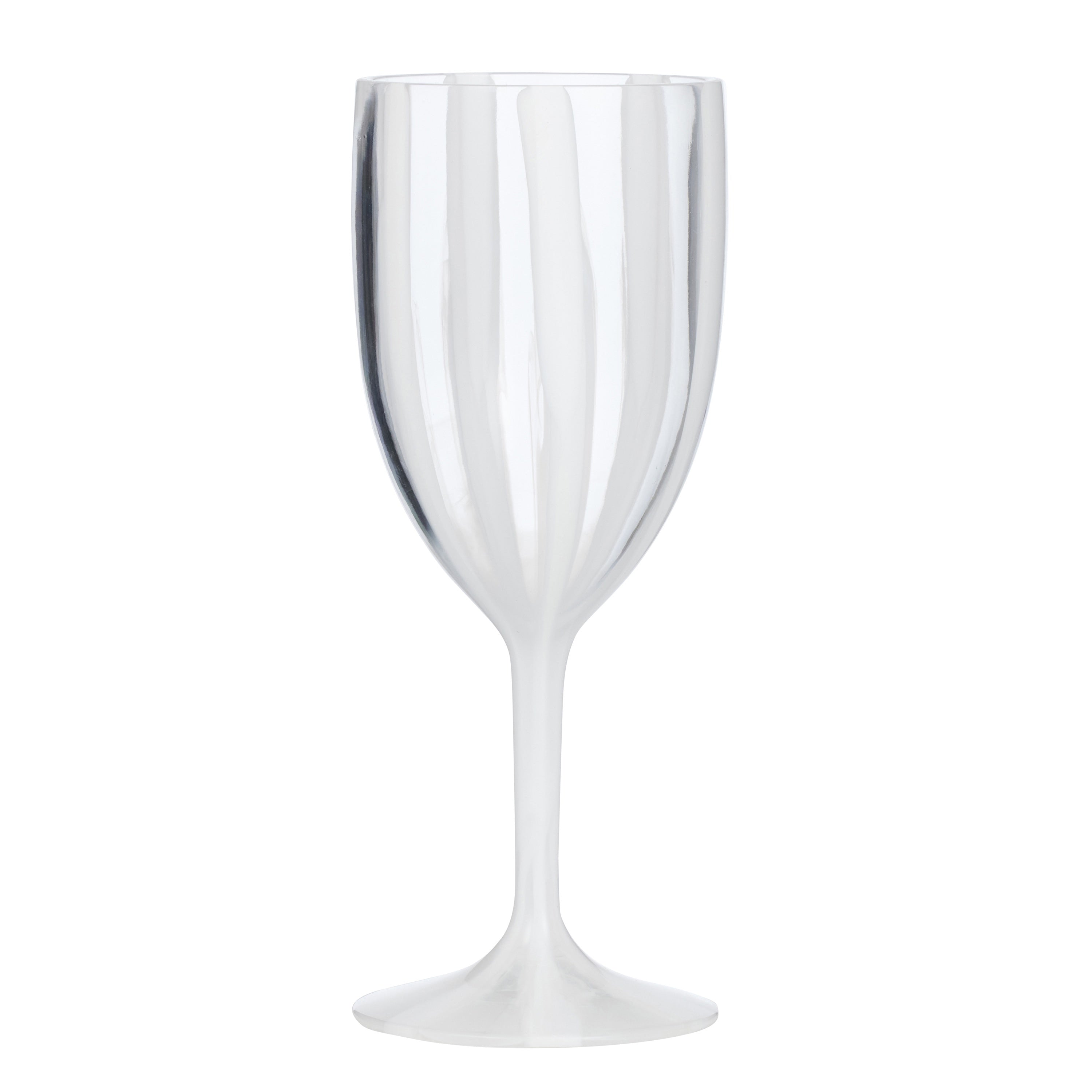 Cabana White Acrylic Wine Glass