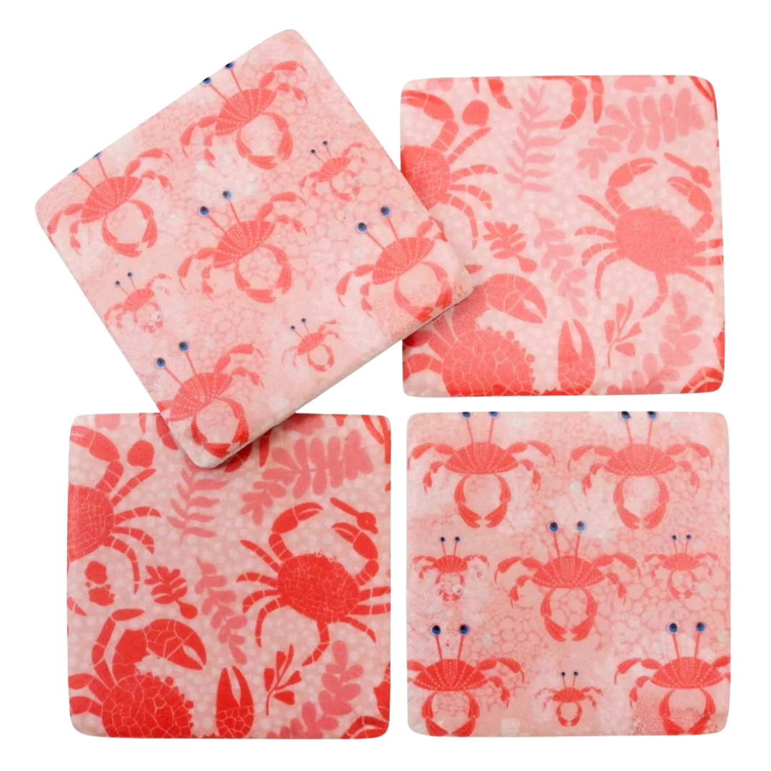 Red Crab Coasters | S/4