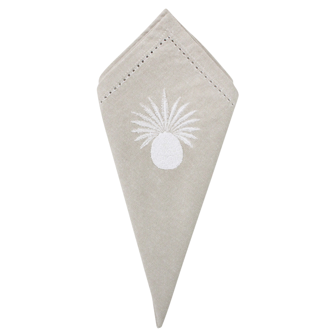 White Pineapple Napkin