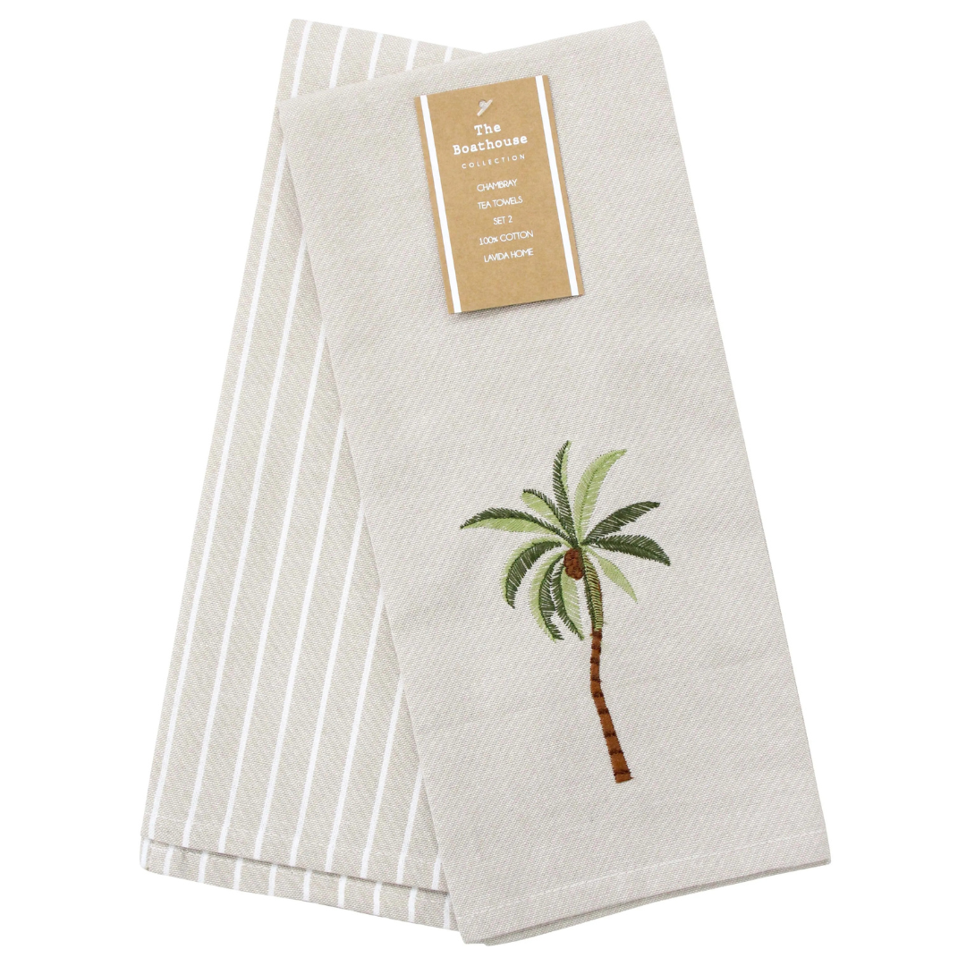 Palm Tree Teatowel | S/2