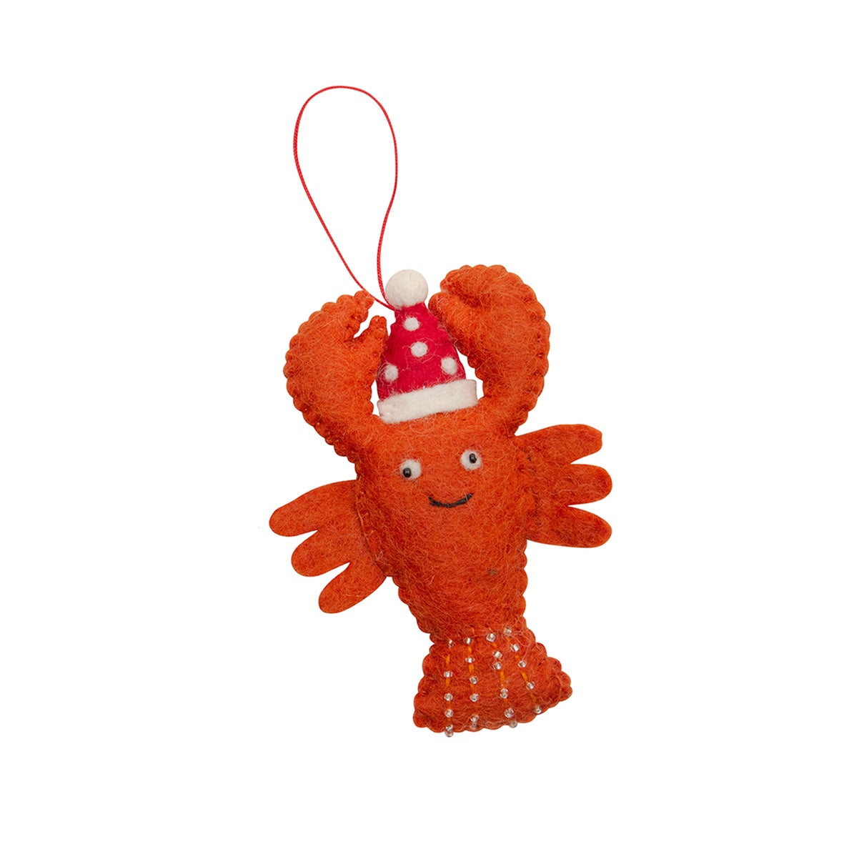 Lobster Felt Christmas Ornament