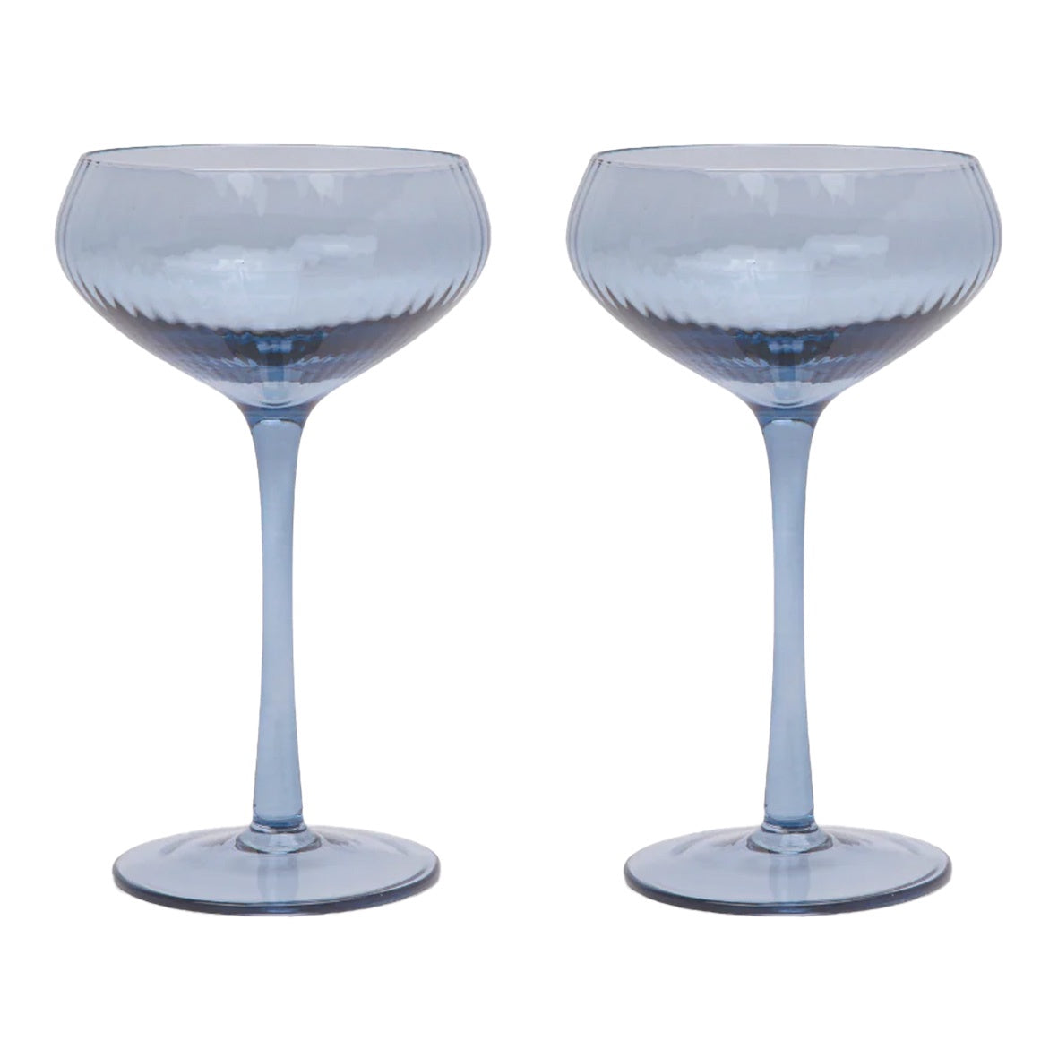 The Lou Coupe Glass | Set of 2 Blue