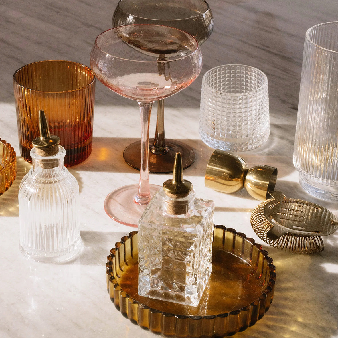 The Lou Coupe Glass | Set of 2 Blush