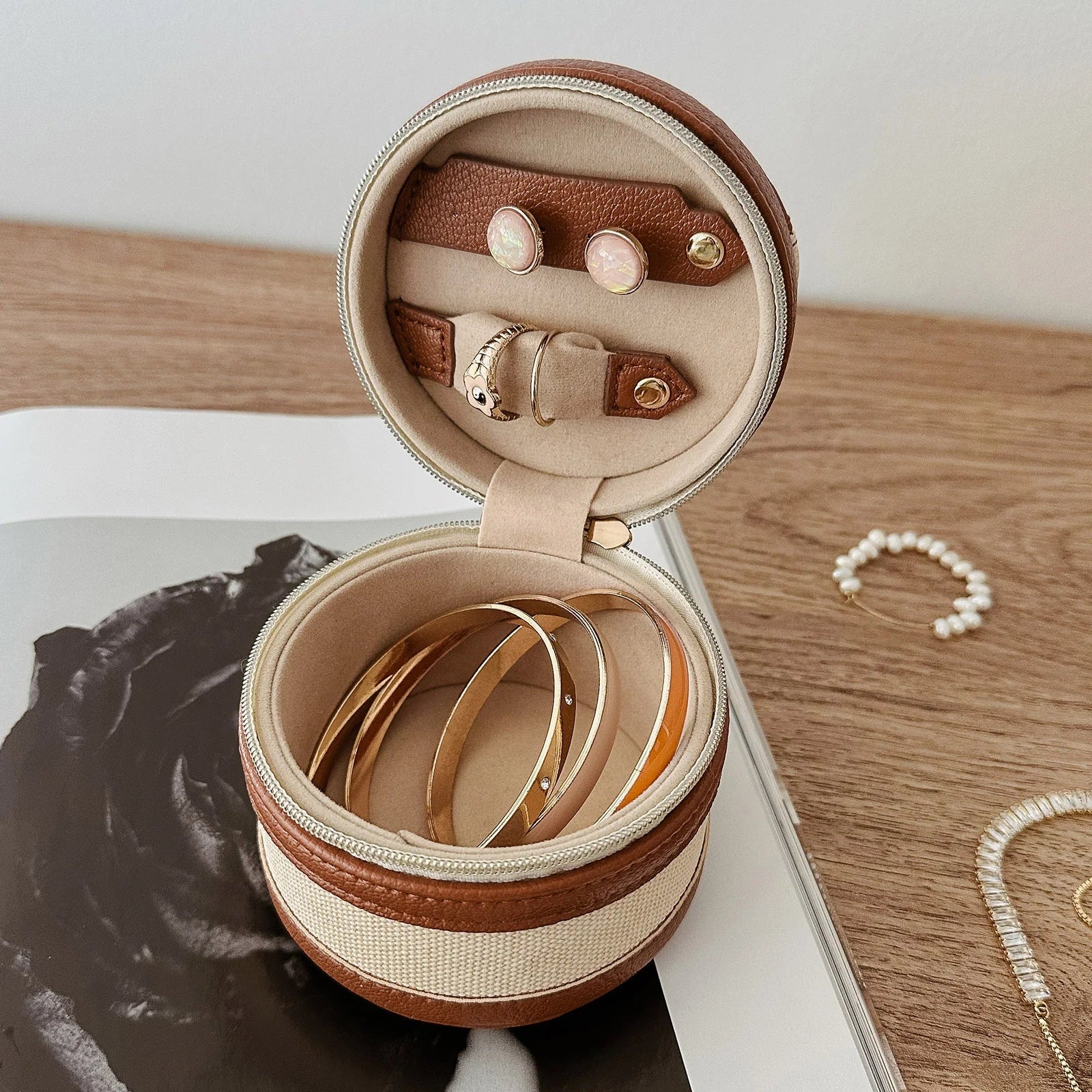 Loz Jewellery Box | Canvas/Tan