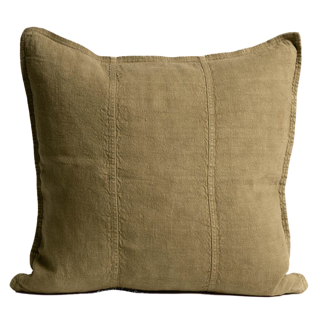 Luca Linen Cushion | Olive