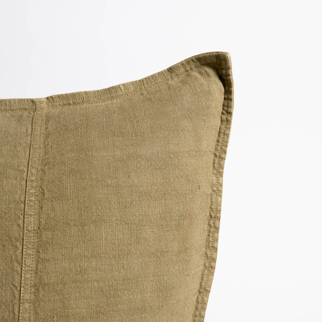 Luca Linen Cushion | Olive