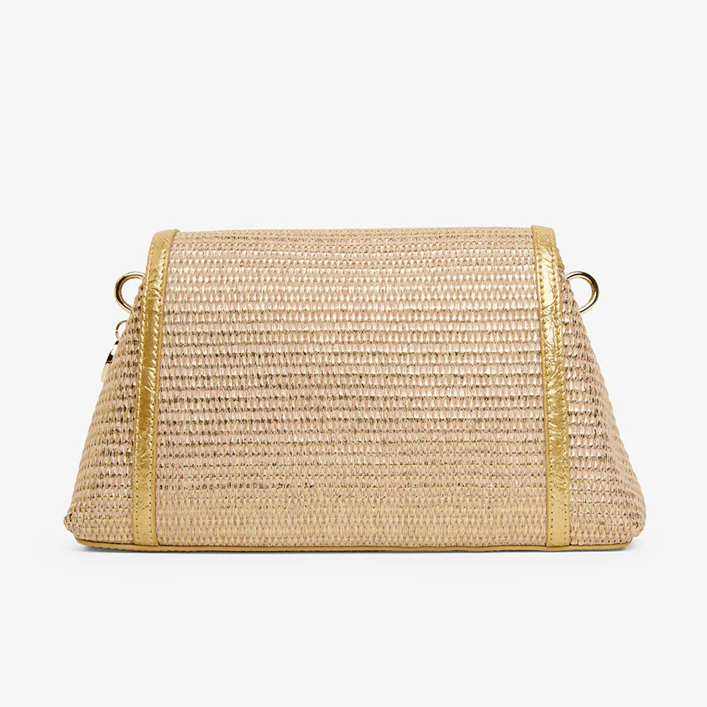 Lugano Xbody Bag | Gold Weave