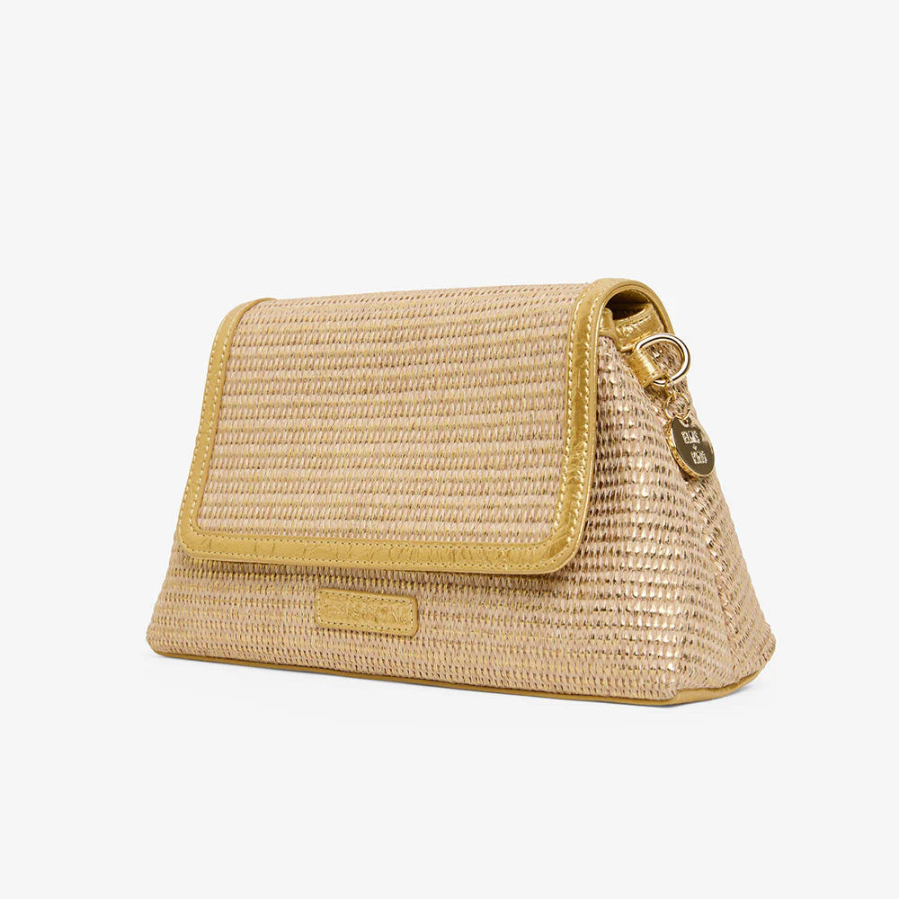 Lugano Xbody Bag | Gold Weave