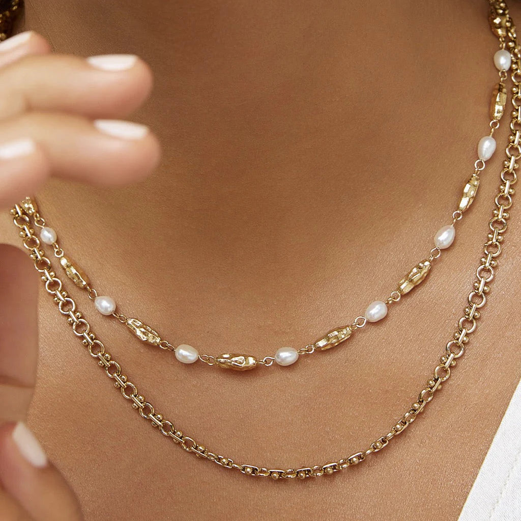 Mimi Pearl Necklace | Gold