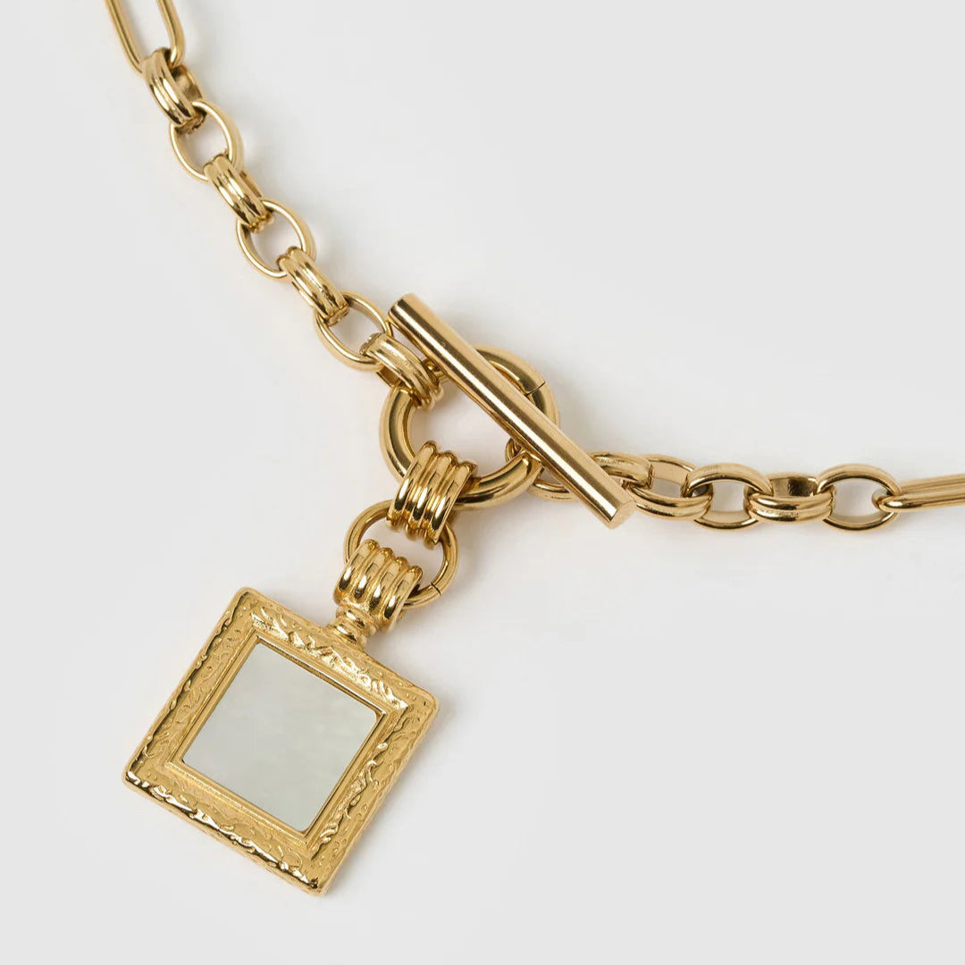 Madeline Mother Of Pearl Necklace | Gold