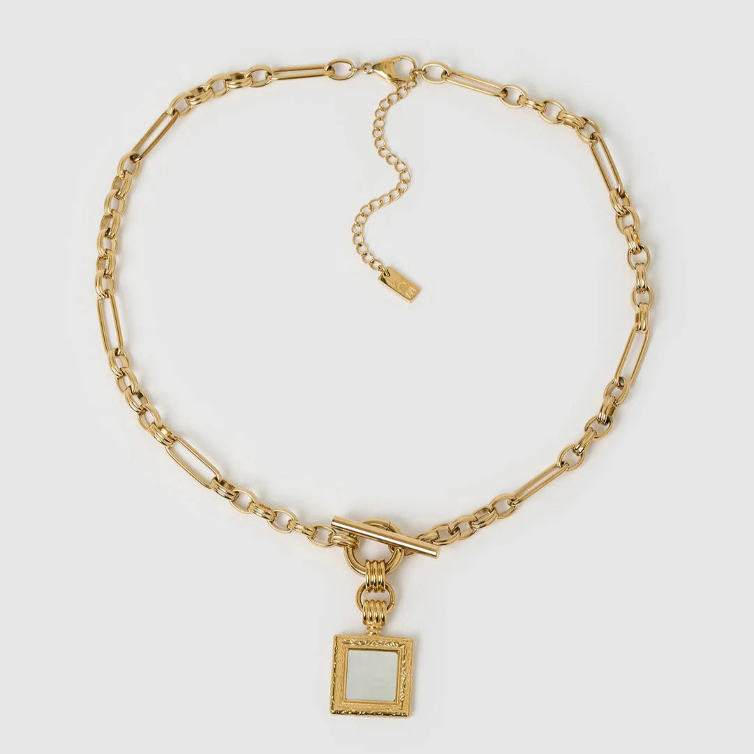 Madeline Mother Of Pearl Necklace | Gold