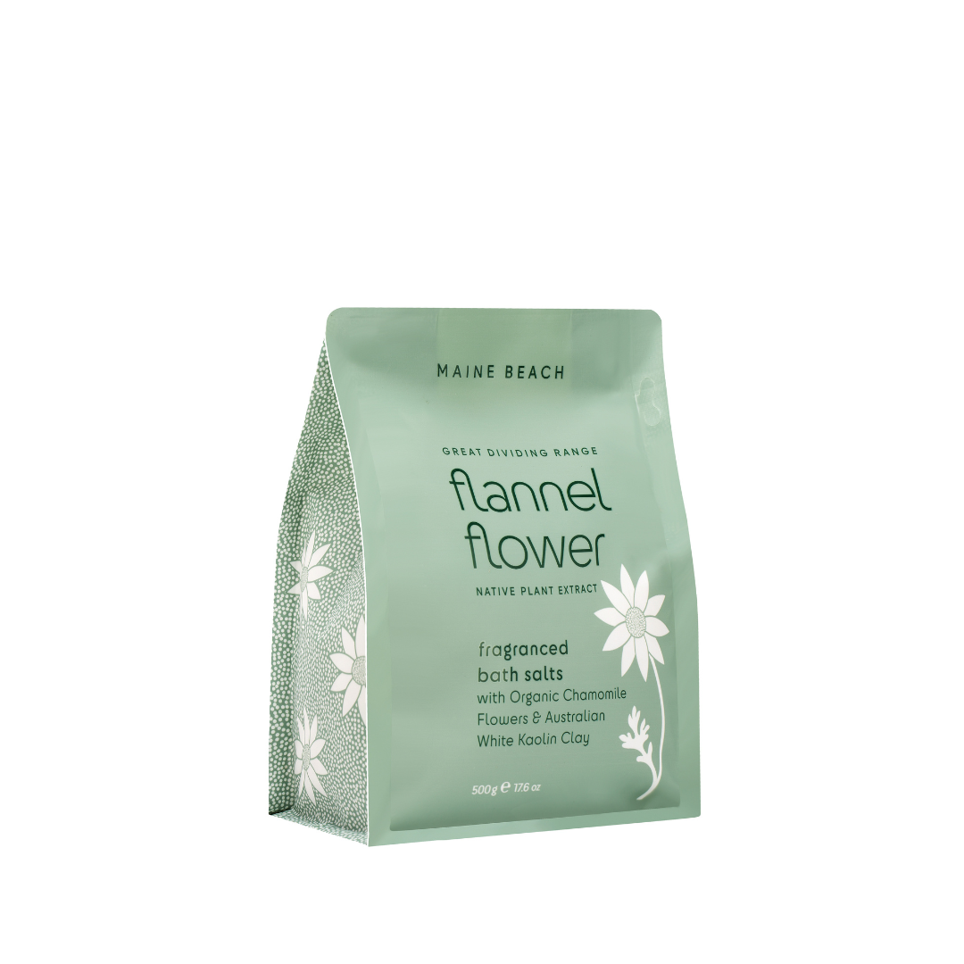 Flannel Flower Bath Salts Pouch 500g